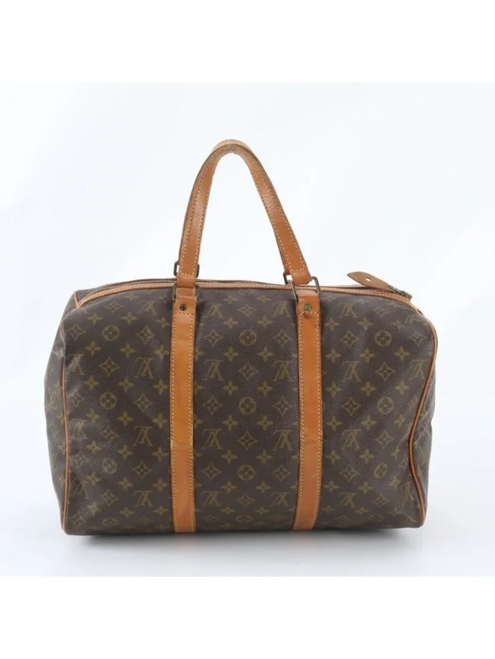 Louis Vuitton Monogram Sac Spruce 45 Leather Boston Bag Tote